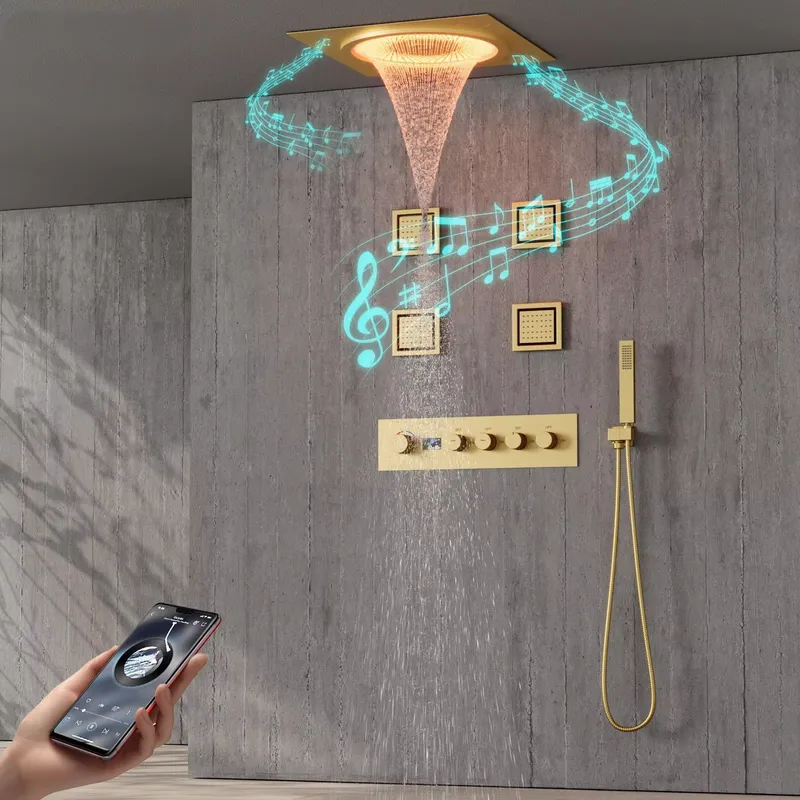 Spa & Wellness Hotel Diamond Ustroń - 스마트 LED 샤워 세트 욕실 음악