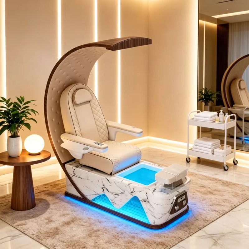 Wellness Spa With Hotel - 럭셔리 전동 페디큐어 마사지 의자, 모던