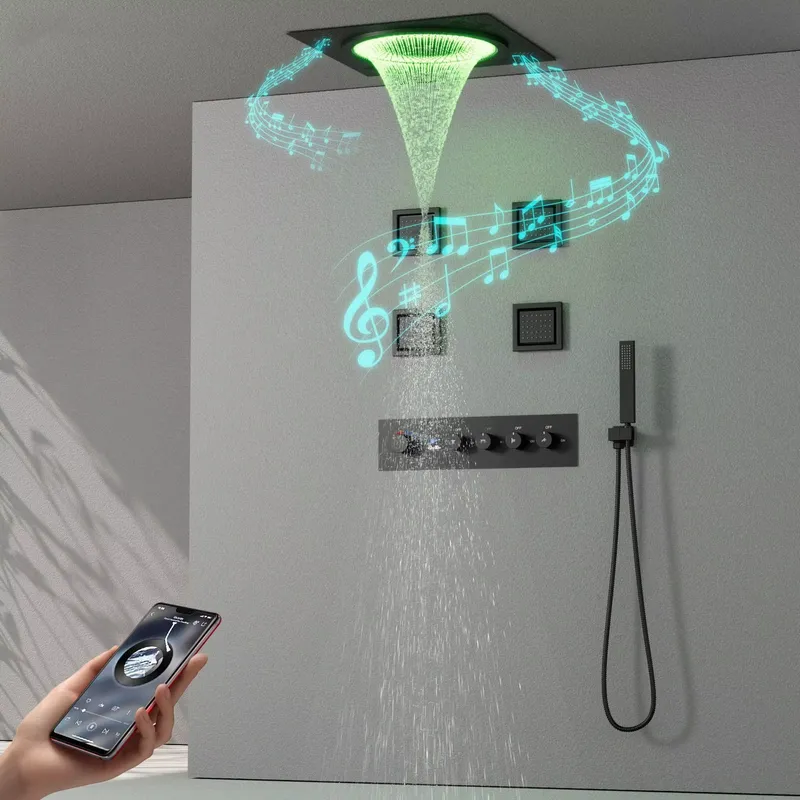 스마트 LED 샤워 세트 욕실 음악 내장형 레인폴 시스 - Spa & Wellness Hotel Diamond Ustroń 리뷰 및 가격