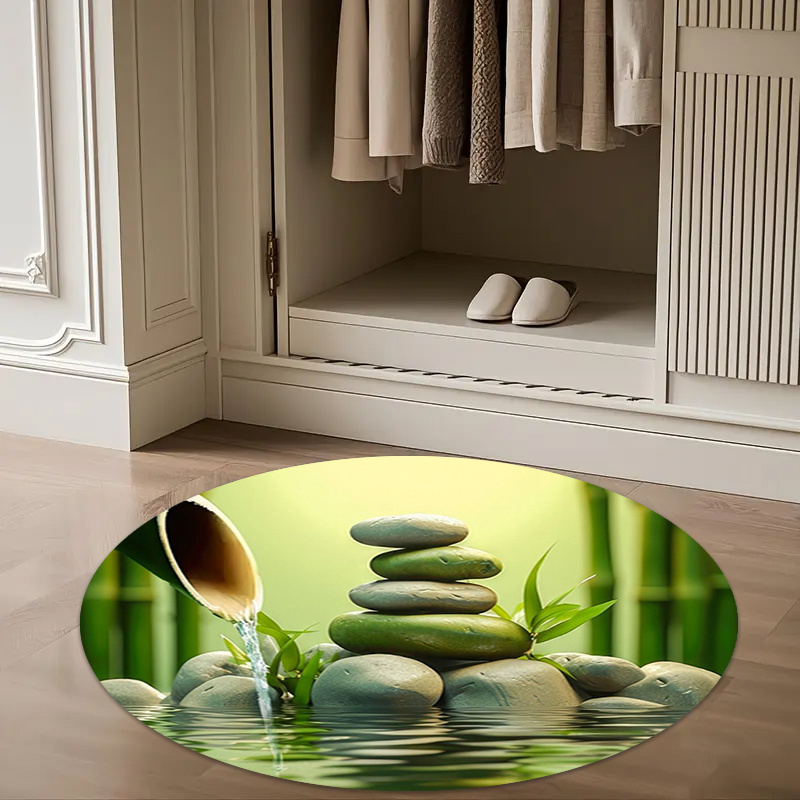 선(禪) 대나무 돌 물결 무늬 원형 러그 명상 요가 스 - Wellness Spa With Hotel 리뷰 및 가격